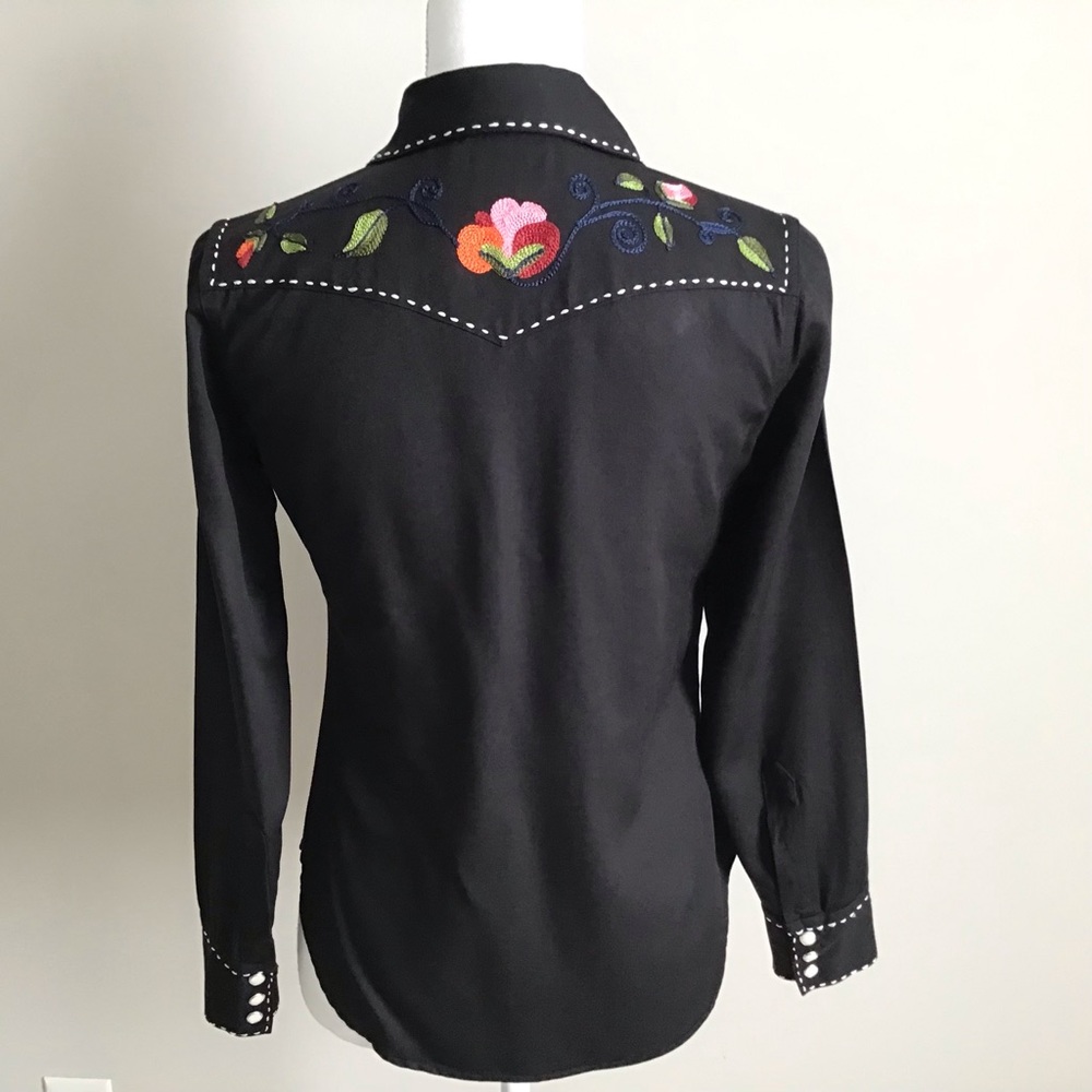 RARE Early 2000s Vintage Western Embroidered Shirt ASO Lorelai in Gilmore Girls - Picture 8 of 12